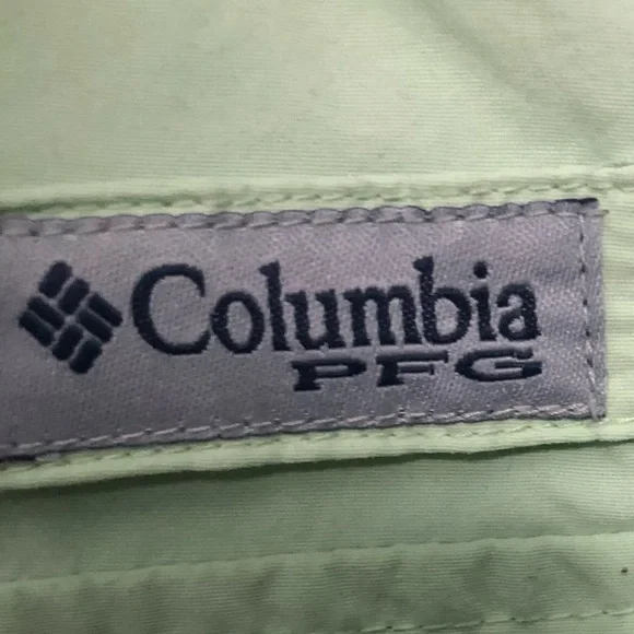 💋Columbia PFG Light Green Boys Shirt💋 - Picture 2 of 2